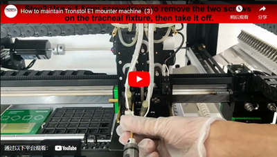 Wie man Tronstol E1 Mounter Machine pflegt(3)